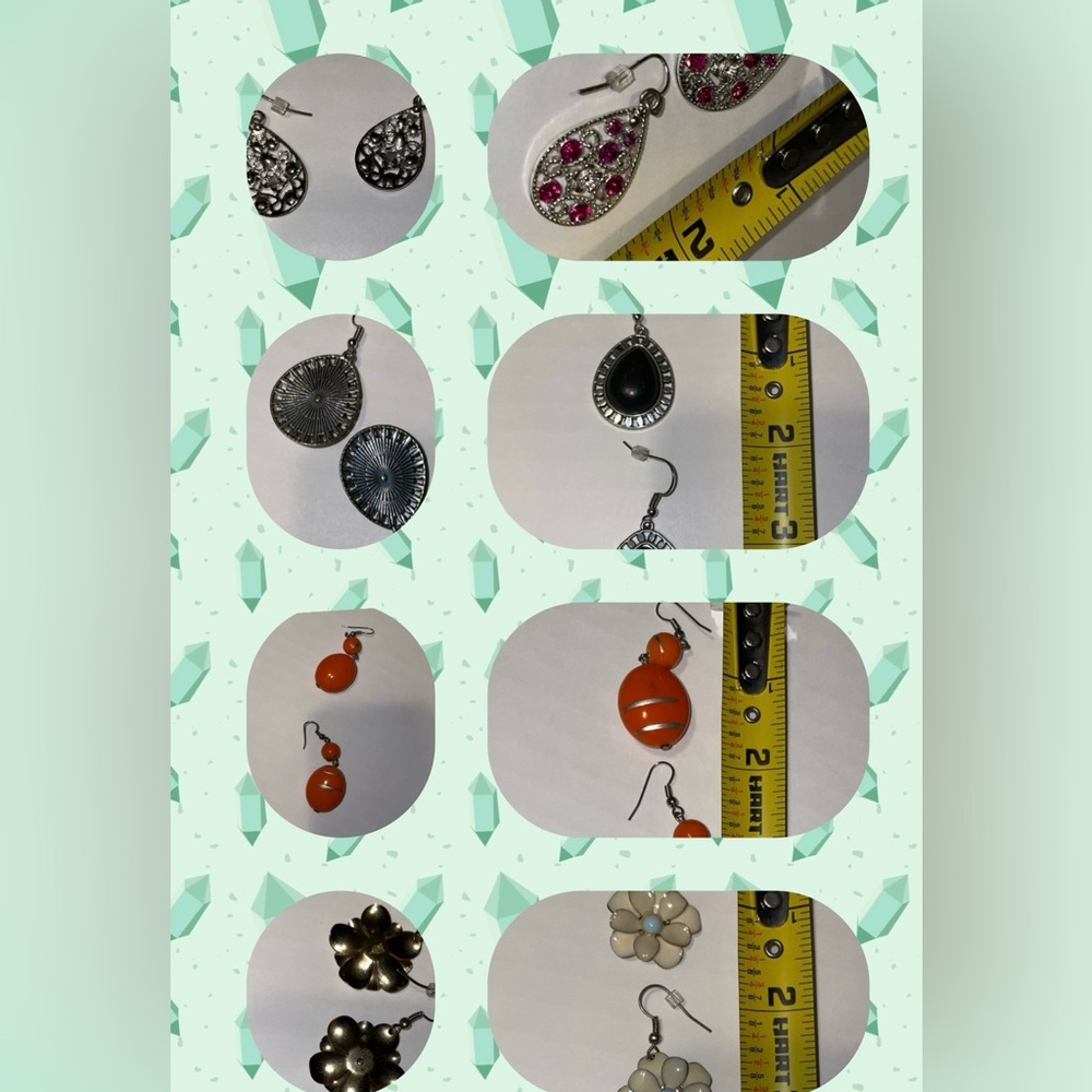 Four Pair Assorted Dangle Earrings - image 2